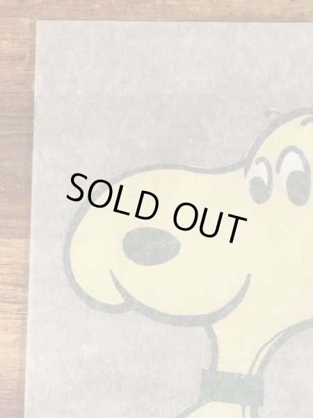 70年代頃のスヌーピーのビンテージの転写シート