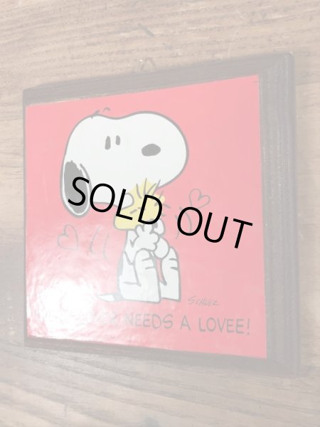 70’sのHallmark社製のスヌーピーとウッドストックのヴィンテージの壁掛け