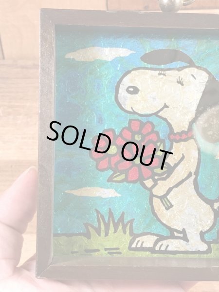 70年代頃のスヌーピーのビンテージの壁掛けアート