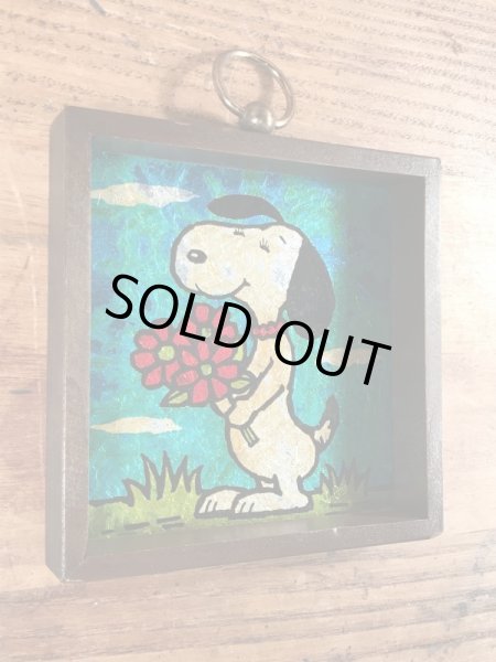 70年代頃のスヌーピーのビンテージの壁掛けアート