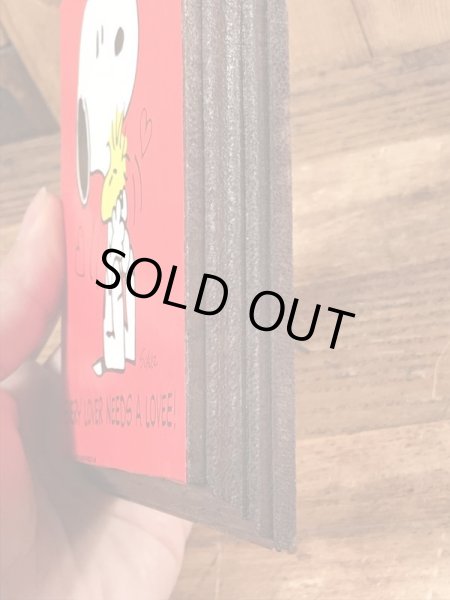 70’sのHallmark社製のスヌーピーとウッドストックのヴィンテージの壁掛け