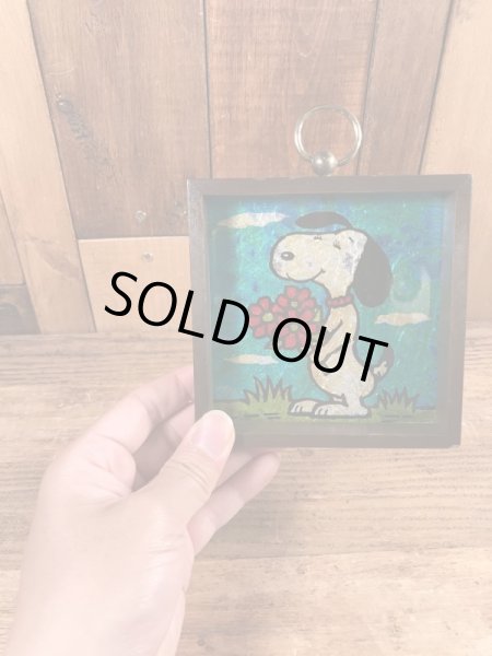 70’sのスヌーピーのヴィンテージの壁掛けアート