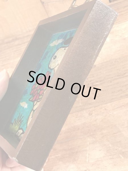 70年代頃のスヌーピーのビンテージの壁掛けアート