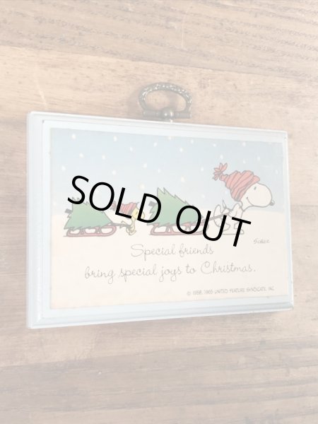 70年代頃のスヌーピーとウッドストックのビンテージの壁掛け