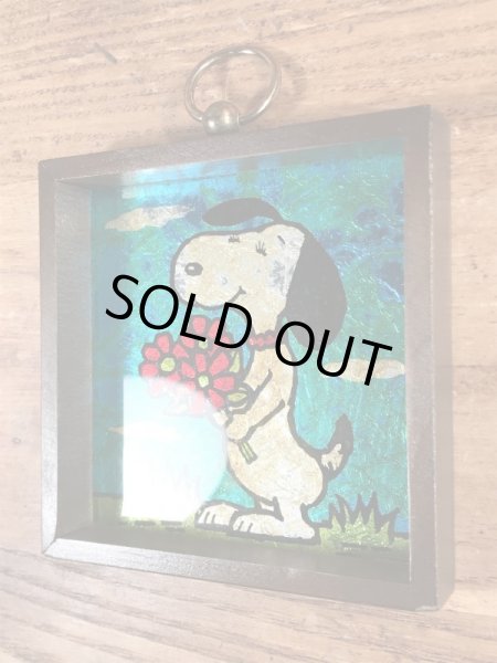 70’sのスヌーピーのヴィンテージの壁掛けアート