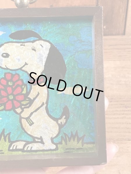 70’sのスヌーピーのヴィンテージの壁掛けアート