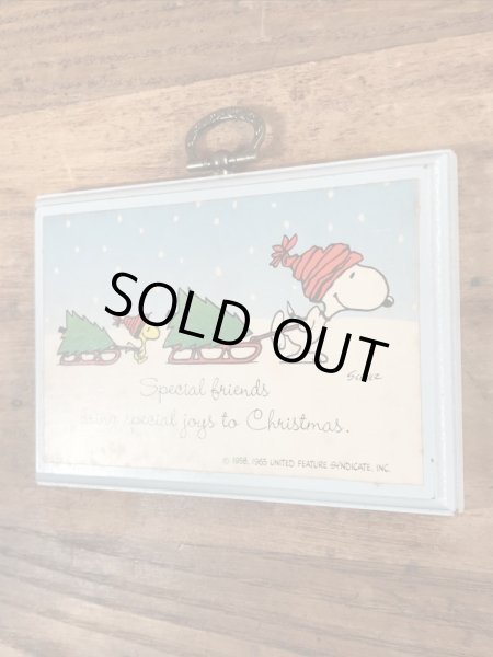 70’sのホールマーク社製のスヌーピーとウッドストックのヴィンテージの壁掛け