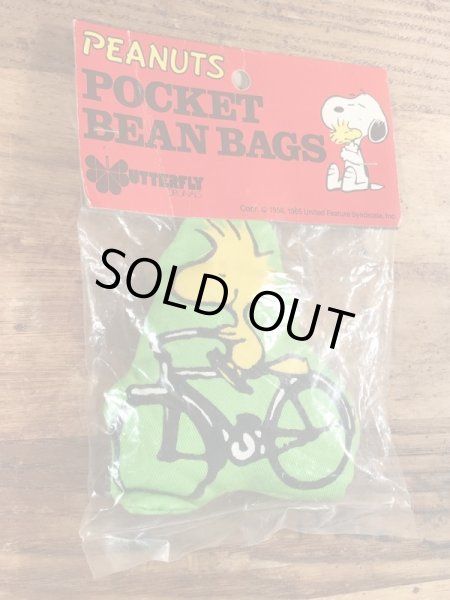 80年代頃のスヌーピーのウッドストックのビンテージのビーンバッグ