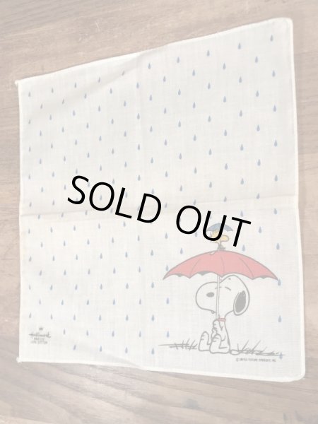 70〜80’sのホールマーク社製のスヌーピーのヴィンテージのハンカチ