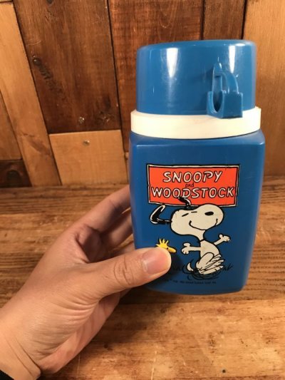 画像3: Thermos Peanuts “Snoopy & Woodstock” Thermos Bottle　スヌーピー　ビンテージ　水筒　サーモス　70年代