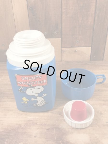 70年代頃のスヌーピーとウッドストックのビンテージの水筒