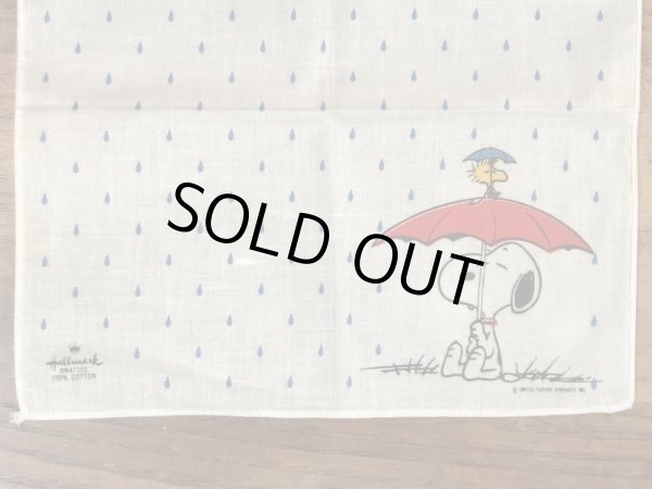 70〜80年代頃のスヌーピーのビンテージのハンカチ