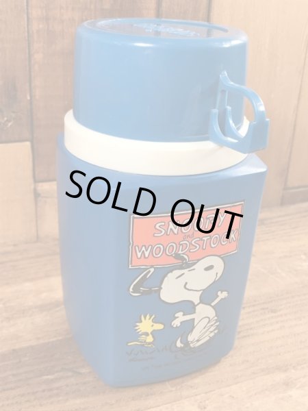 70年代頃のスヌーピーとウッドストックのビンテージの水筒