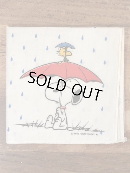 70〜80’sのスヌーピーのヴィンテージの子供用のハンカチ