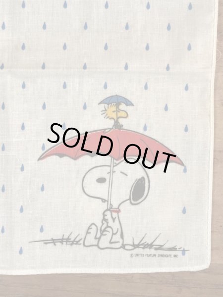 70〜80年代頃のスヌーピーのビンテージのハンカチ