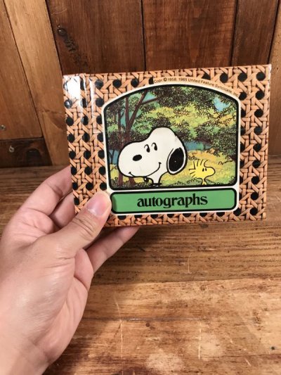 画像3: Peanuts Snoopy Autographs Memo Book　スヌーピー　ビンテージ　メモ帳　70〜80年代