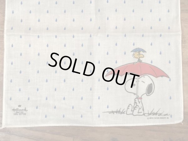 70〜80’sのHallmark社製のスヌーピーのヴィンテージのハンカチ