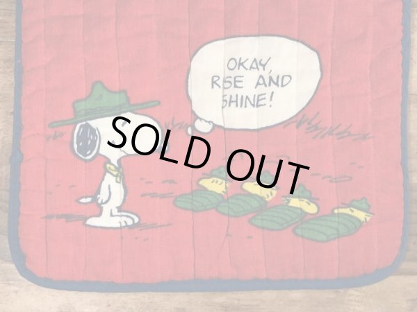 70〜80’sのスヌーピーとウッドストックのヴィンテージの座布団ケース