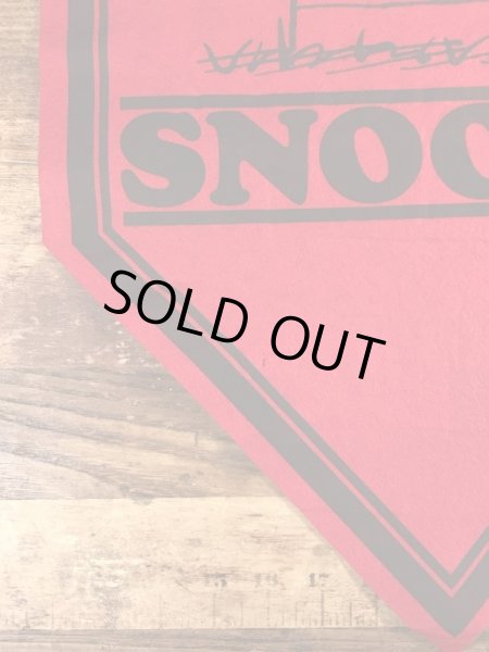 70年代頃のスヌーピーのビンテージのフェルトバナー