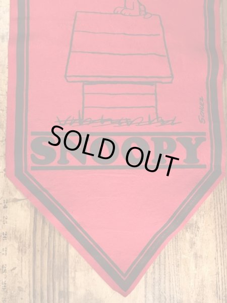 70’sのスヌーピーのヴィンテージのタペストリー