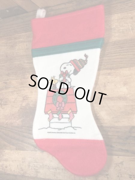 70〜80’sのクリスマスのスヌーピーのヴィンテージのソックス