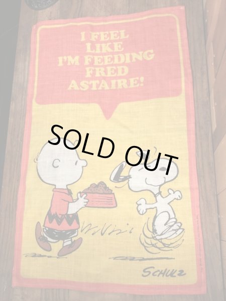 70〜80年代頃のスヌーピーのビンテージのタペストリー