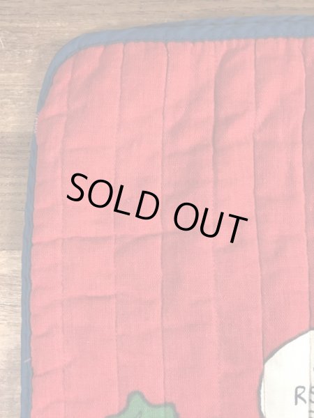 70〜80年代頃のスヌーピーとウッドストックのビンテージのクッションカバー