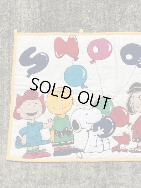 80年代頃のスヌーピーのビンテージのキルティング布団