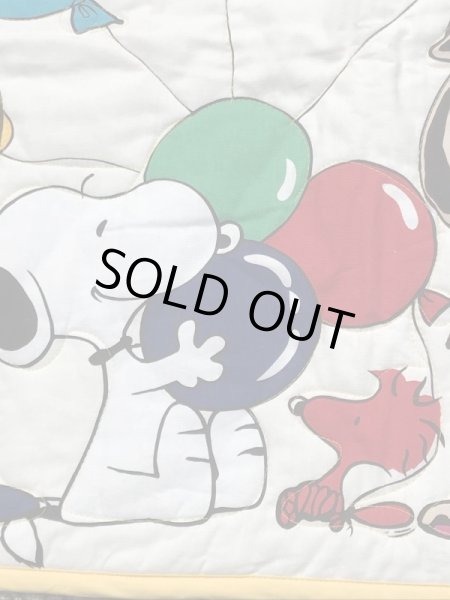 80’sのスヌーピーのヴィンテージのキルティングマット