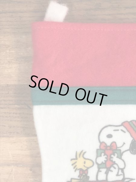 70〜80’sのクリスマスのスヌーピーのヴィンテージのソックス