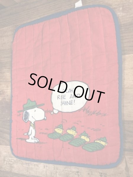 70〜80’sのスヌーピーとウッドストックのヴィンテージの座布団ケース