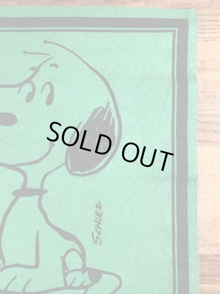 70’sのスヌーピーのヴィンテージのタペストリー