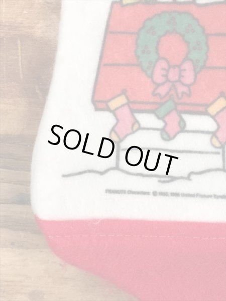 70〜80’sのクリスマスのスヌーピーのヴィンテージのソックス