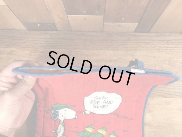 70〜80’sのスヌーピーとウッドストックのヴィンテージの座布団ケース