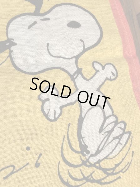 70〜80’sのスヌーピーとチャーリーブラウンのヴィンテージのタペストリー