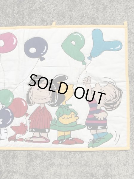 80’sのスヌーピーのヴィンテージのキルティングマット