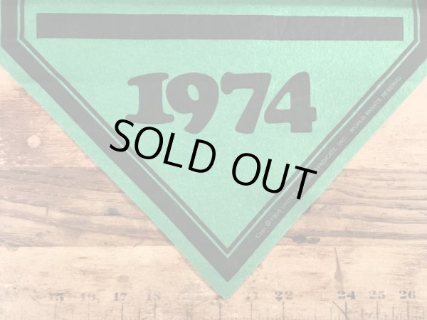 70年代頃のスヌーピーのビンテージのフェルトバナー