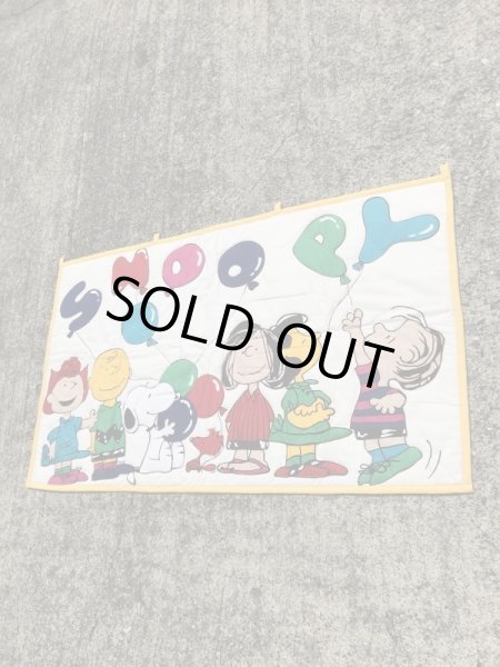 80’sのスヌーピーのヴィンテージのキルティングマット