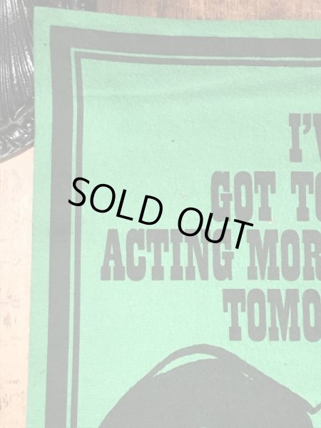 70年代頃のスヌーピーのビンテージのフェルトバナー