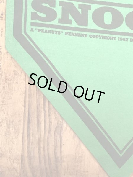70年代頃のスヌーピーのビンテージのフェルトバナー