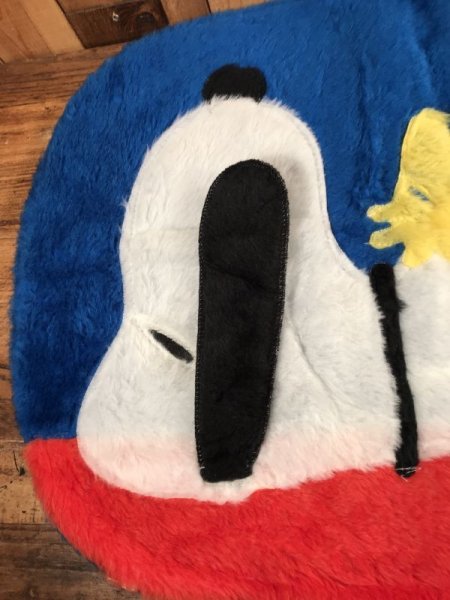 70年代頃のスヌーピーとウッドストックのビンテージのクッションケース