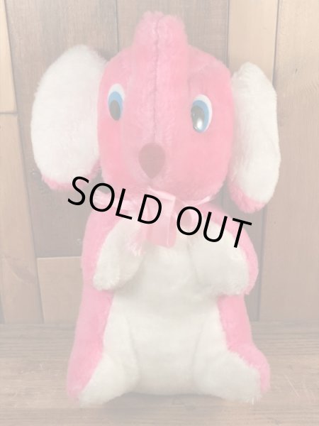 80’sの象のヴィンテージのぬいぐるみ