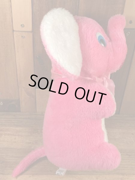 80年代頃のゾウのビンテージのプラッシュドール