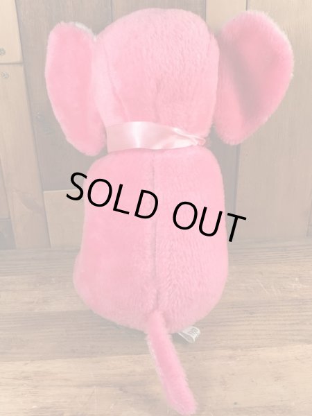 80’sの象のヴィンテージのぬいぐるみ