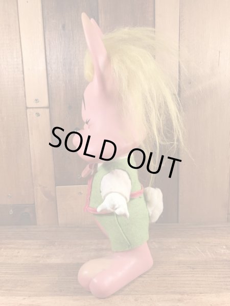 70’sのロイデス社製のうさぎのヴィンテージのコインバンクフィギュア