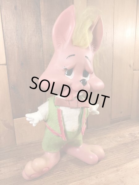 70年代頃のうさぎのビンテージの貯金箱ドール