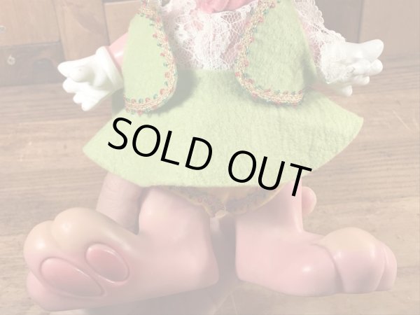 70’sのロイデス社製のウサギのヴィンテージの貯金箱フィギュア