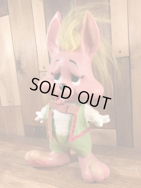 70’sのロイデス社製のうさぎのヴィンテージのコインバンクフィギュア