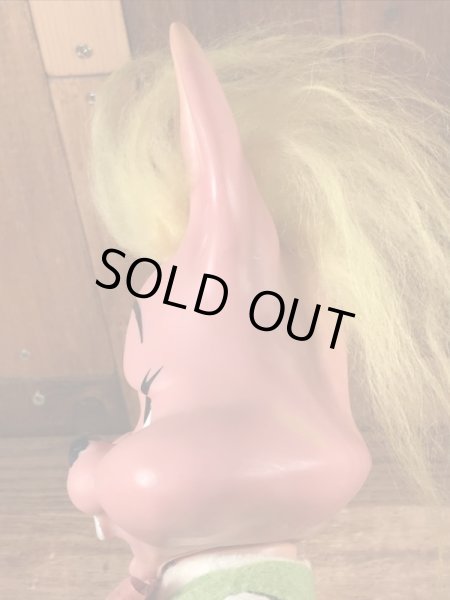 70年代頃のうさぎのビンテージの貯金箱ドール