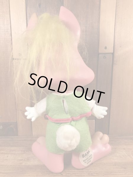 70’sのロイデス社製のうさぎのヴィンテージのコインバンクフィギュア